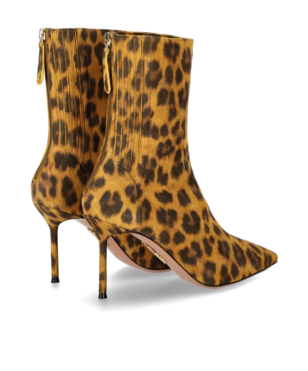 Aquazzura Leopard Printed Anckle Boots
