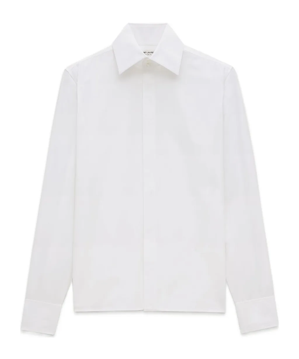 Saint Laurent Striped Button-Up Shirt