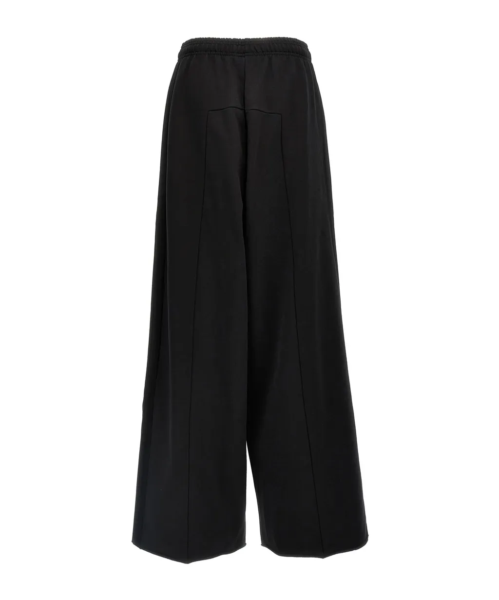 Vetements Logo Embroidered Wide Leg Pants