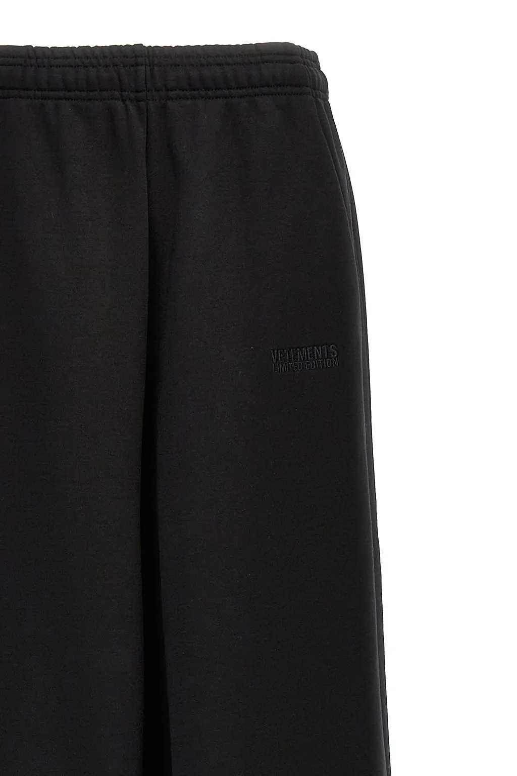 Vetements Logo Embroidered Wide Leg Pants