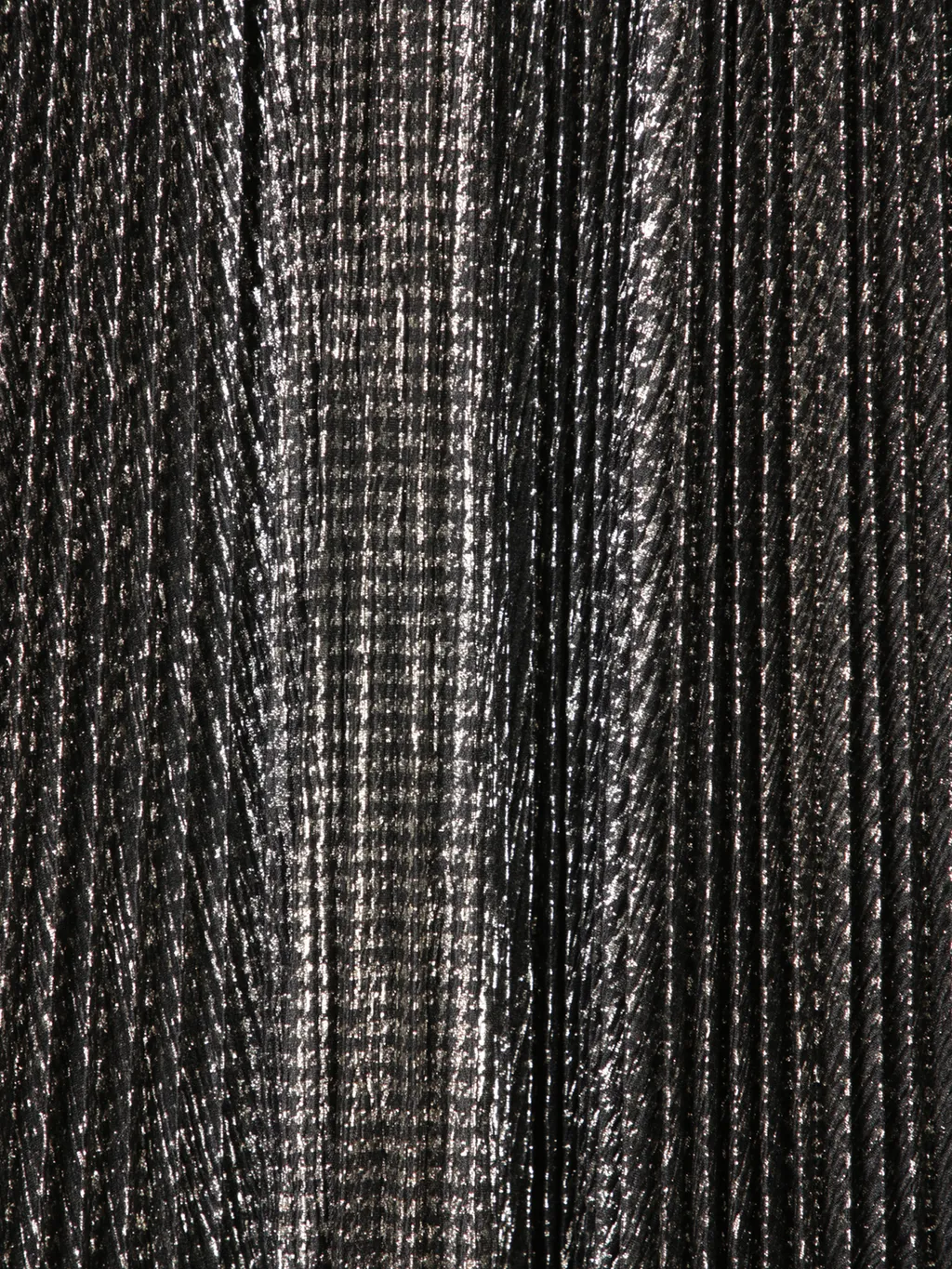 Black Laminated Soleil Long Skirt
