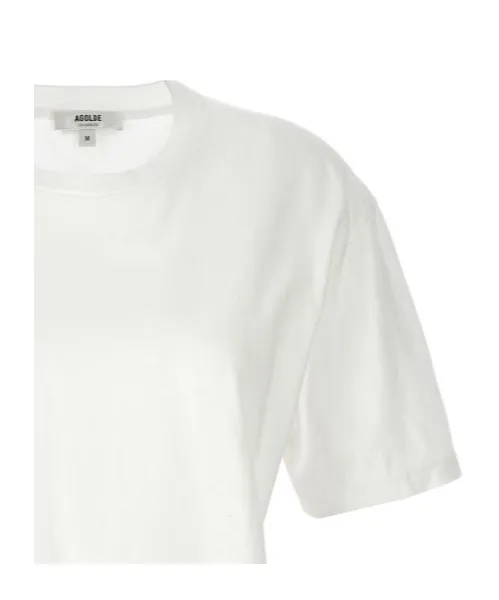 Agolde Anya Crewneck Cropped T-Shirt