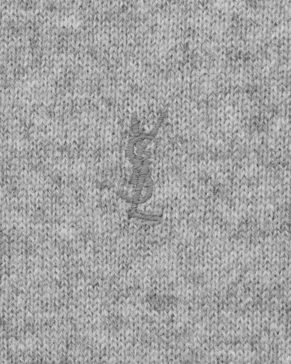 Saint Laurent Logo Embroidered Crewneck Sweatshirt