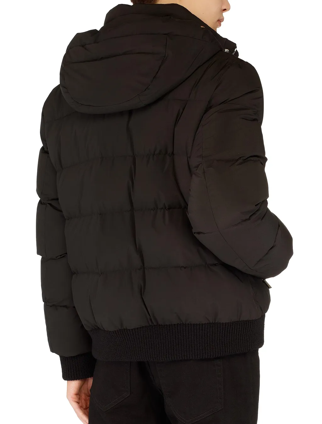 Hooded Quilted Bomber Jacket