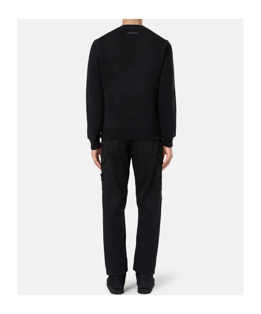 Stone Island Optical Three Embroidered Sweatshirt
