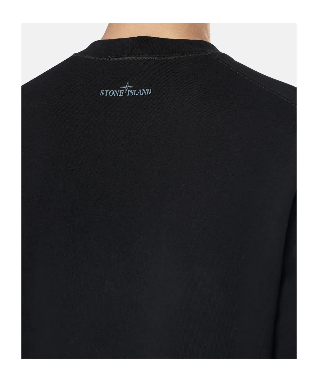 Stone Island Optical Three Embroidered Sweatshirt
