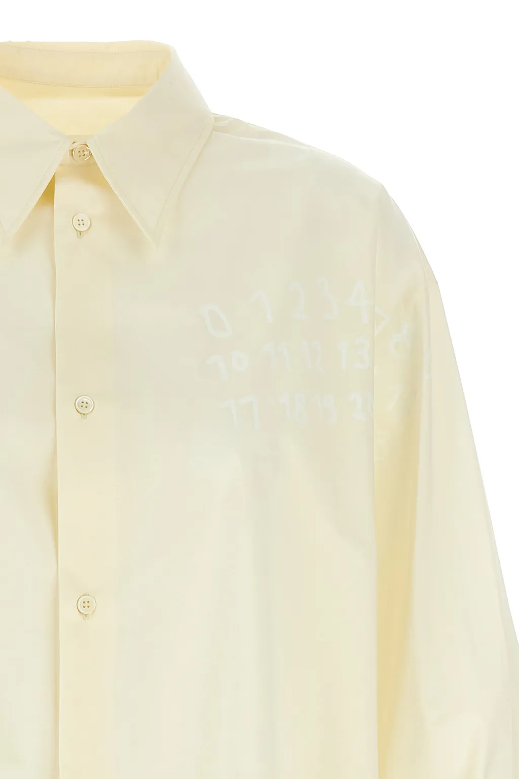 Mm6 Maison Margiela Logo Print Shirt Dress