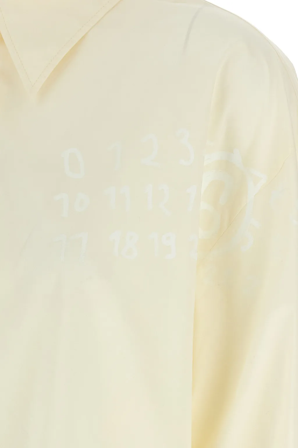 Mm6 Maison Margiela Logo Print Shirt Dress