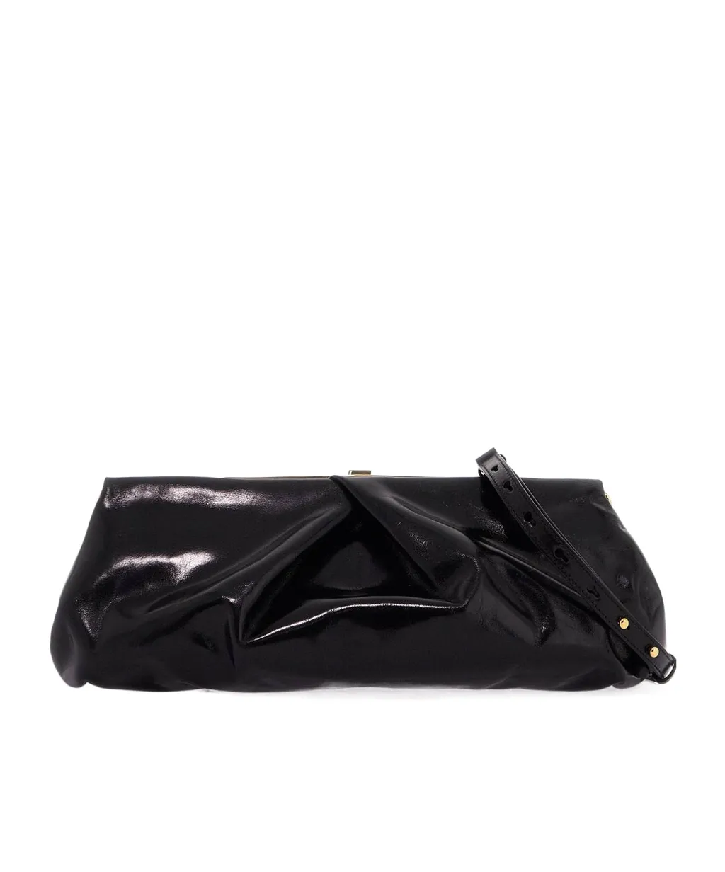 Dries Van Noten Logo Embossed Large Clutch Bag