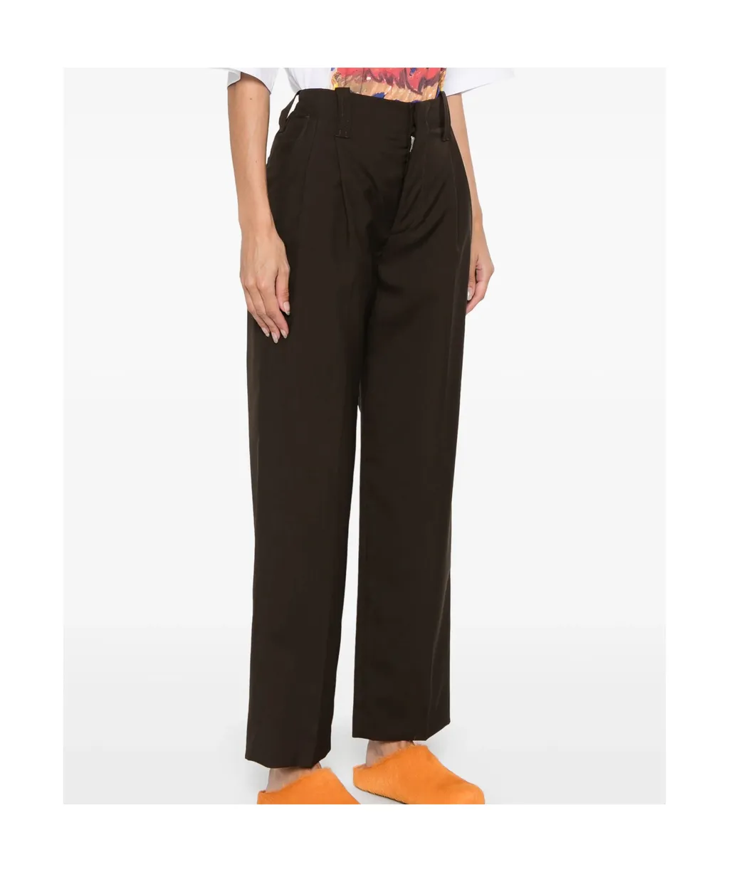 Pleat-Detail Trousers