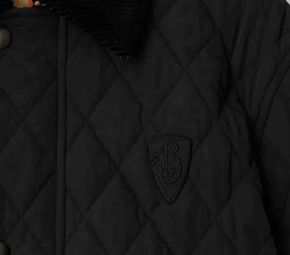 Burberry Long Sleeved Quilted Down Jacket