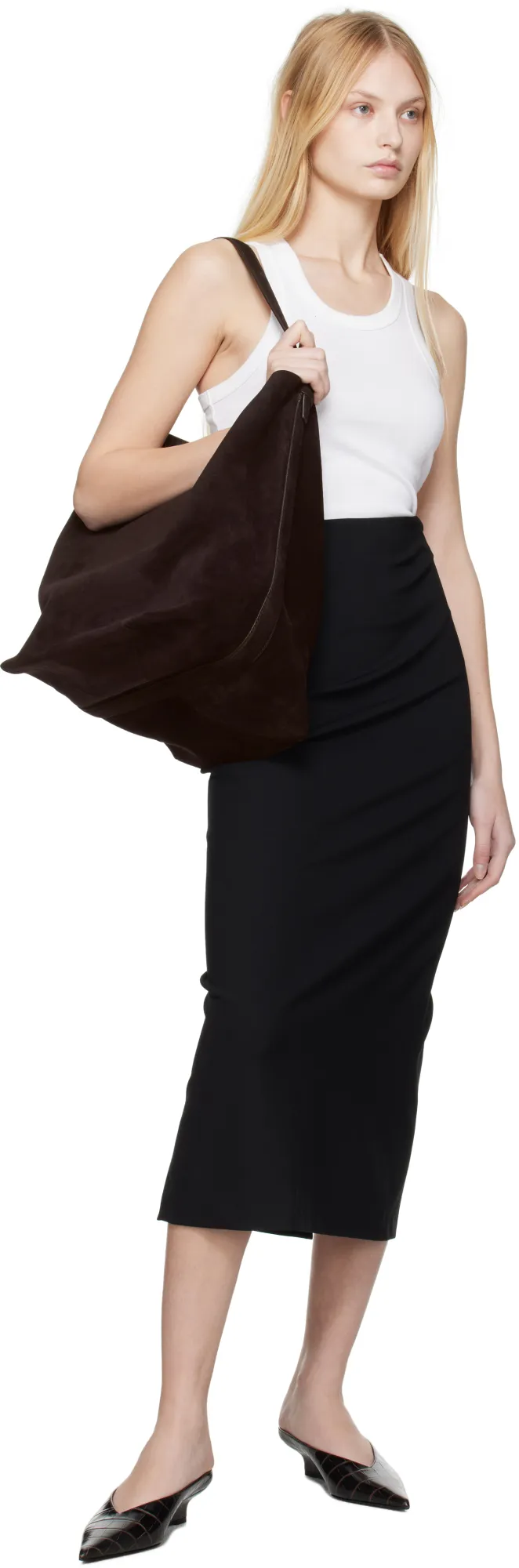 Loulou Studio Midi Pencil Skirt