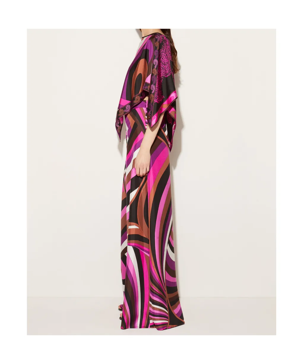 Emilio Pucci Iride-Printed Wide-Leg Trousers