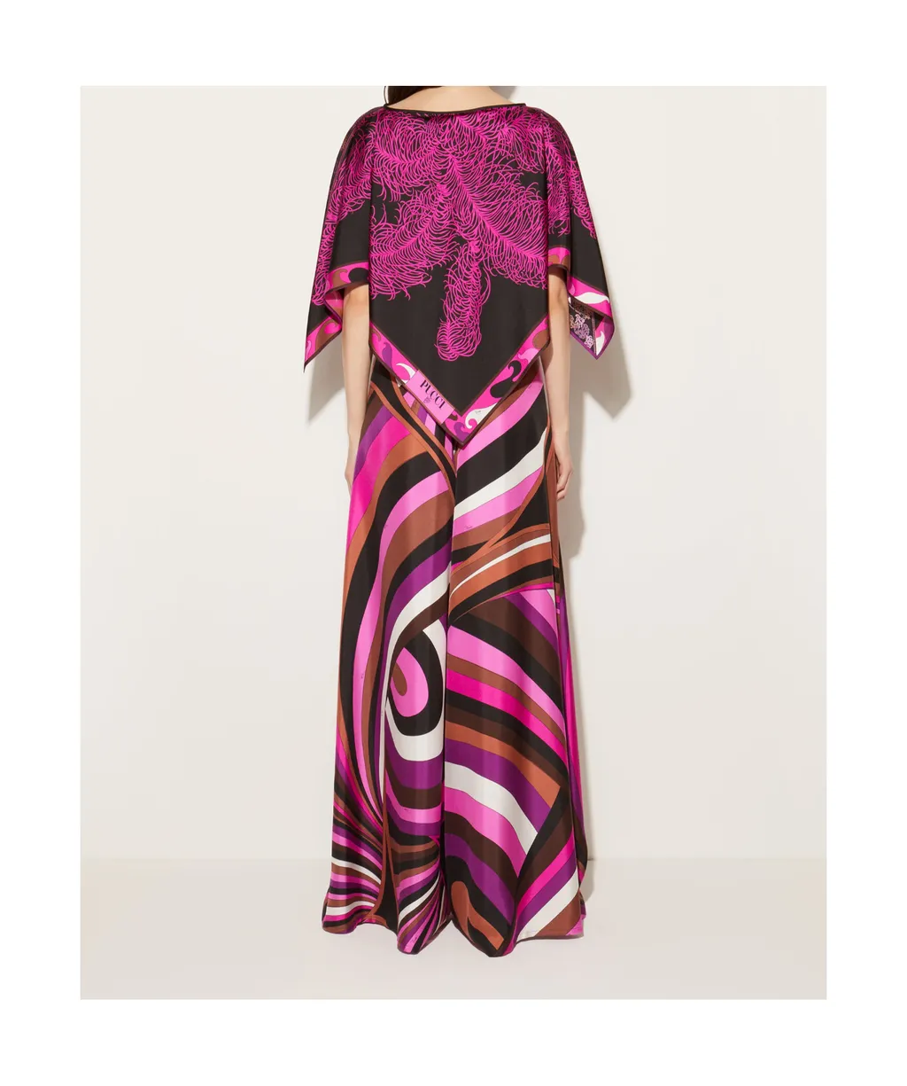 Emilio Pucci Iride-Printed Wide-Leg Trousers