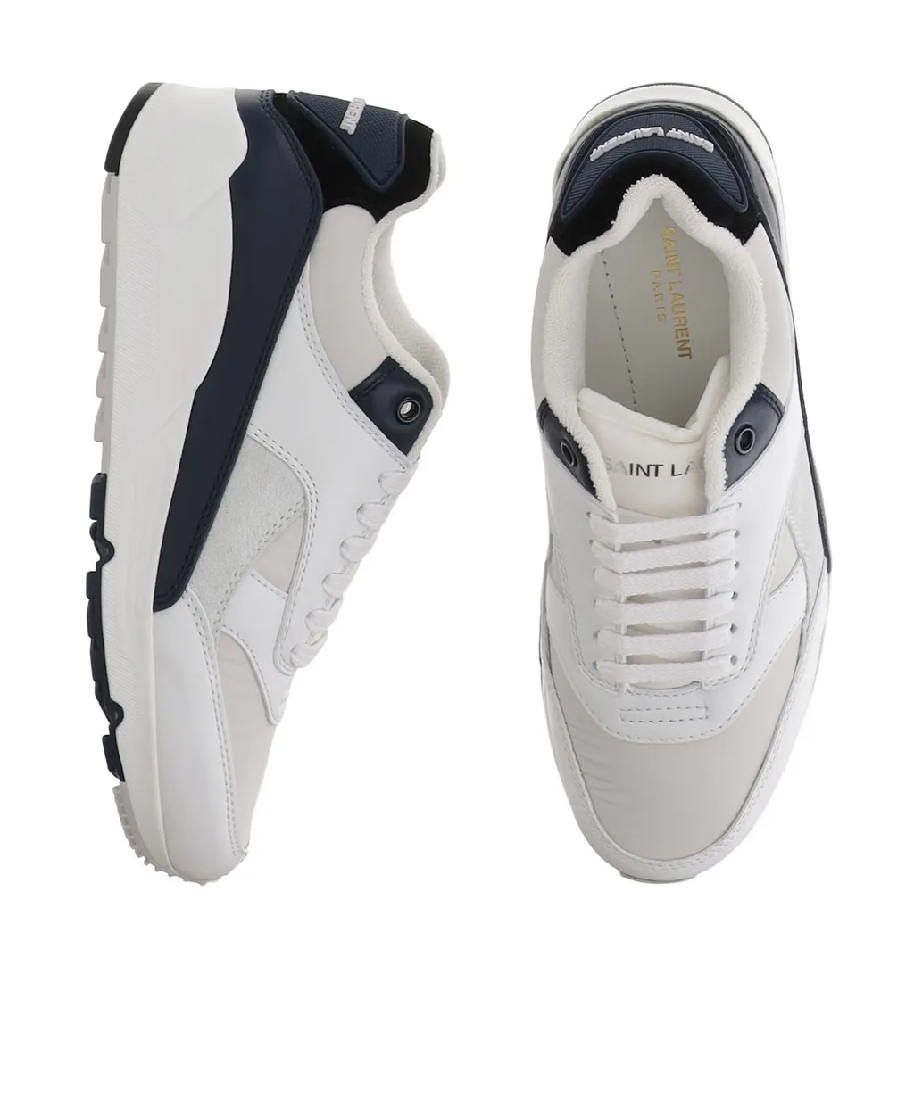Saint Laurent Logo Embossed Lace-Up Sneakers