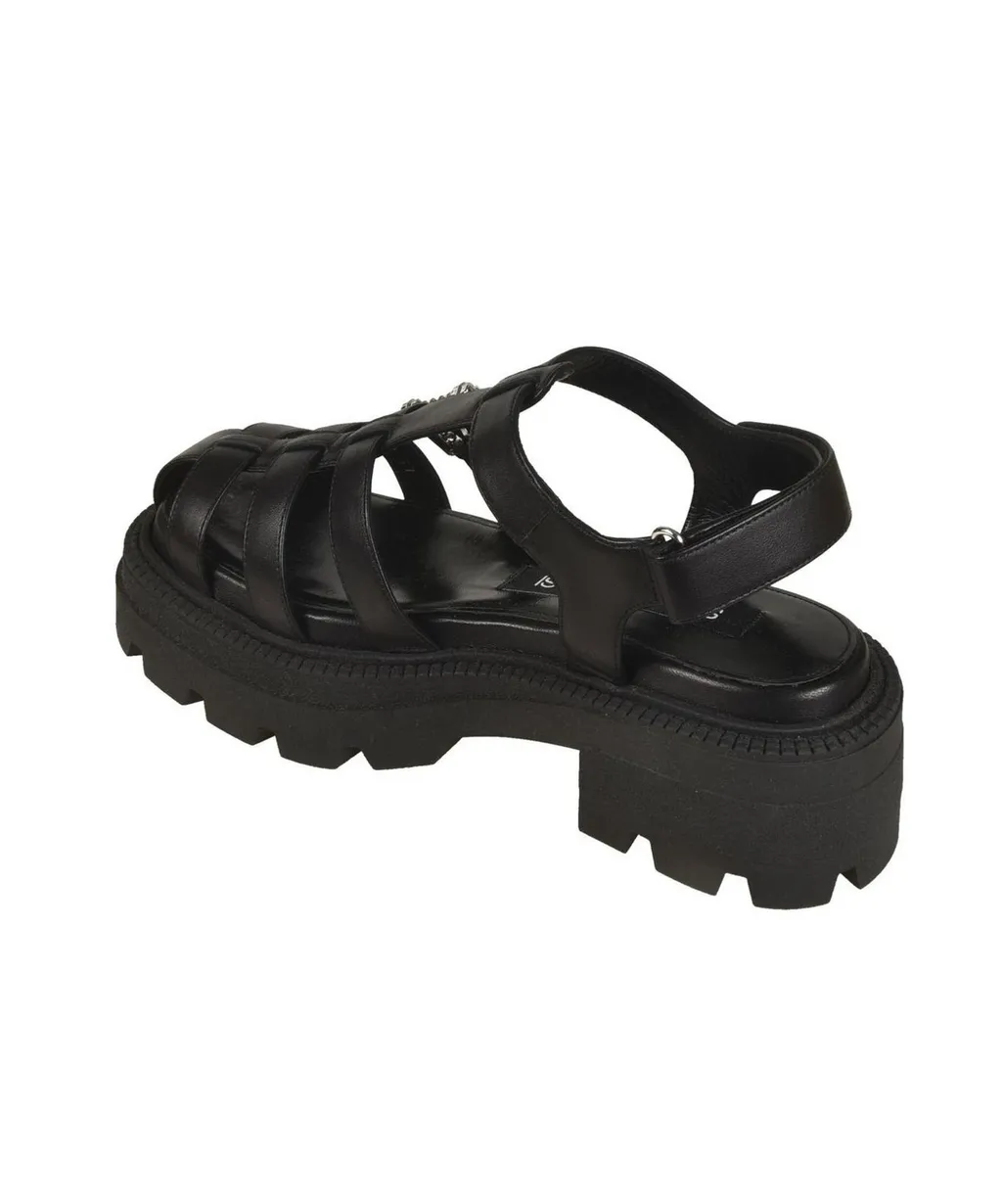 Sergio Rossi Twenty Buckle Slingback Sandles
