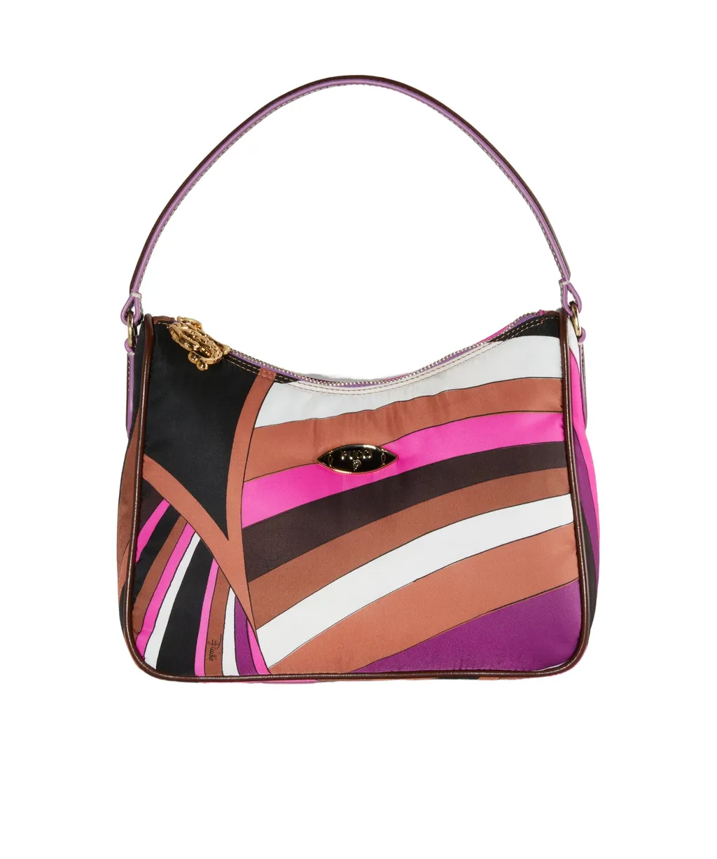 Emilio Pucci Yummy Logo-Plaque Zipped Shoulder Bag