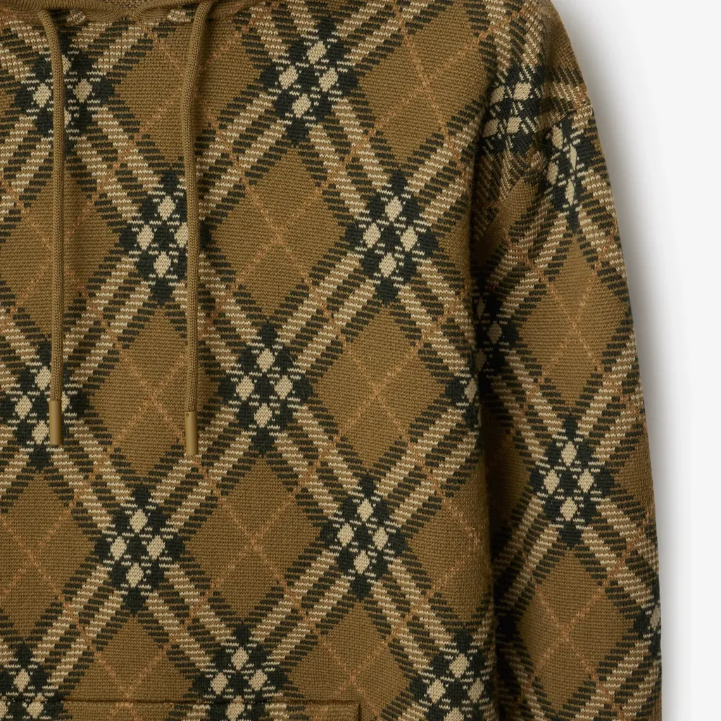 Burberry Nova Check Drawstring Hoodie