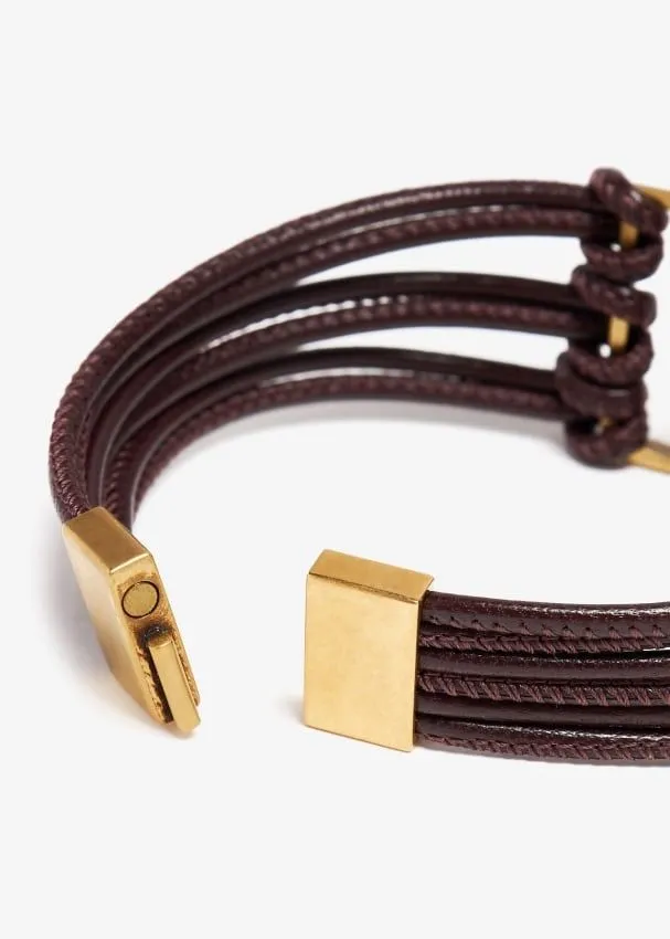 Saint Laurent Babylone Cord Bracelet