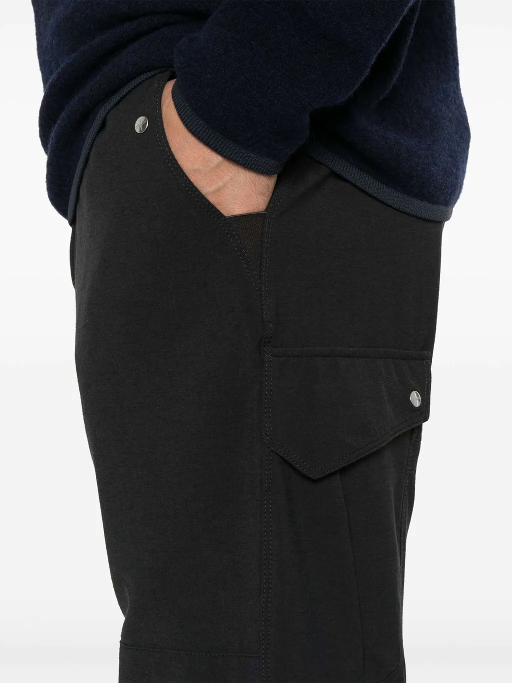 Stone Island Mid-Rise Tapered Leg Trousers