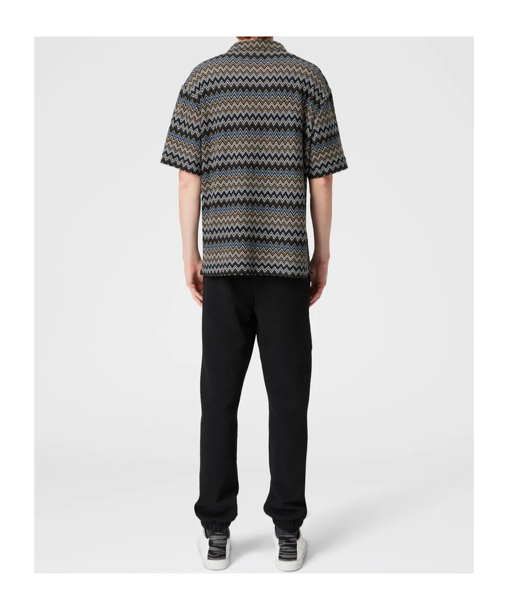 Missoni Zigzag Bowling-Cut Knitted Shirt