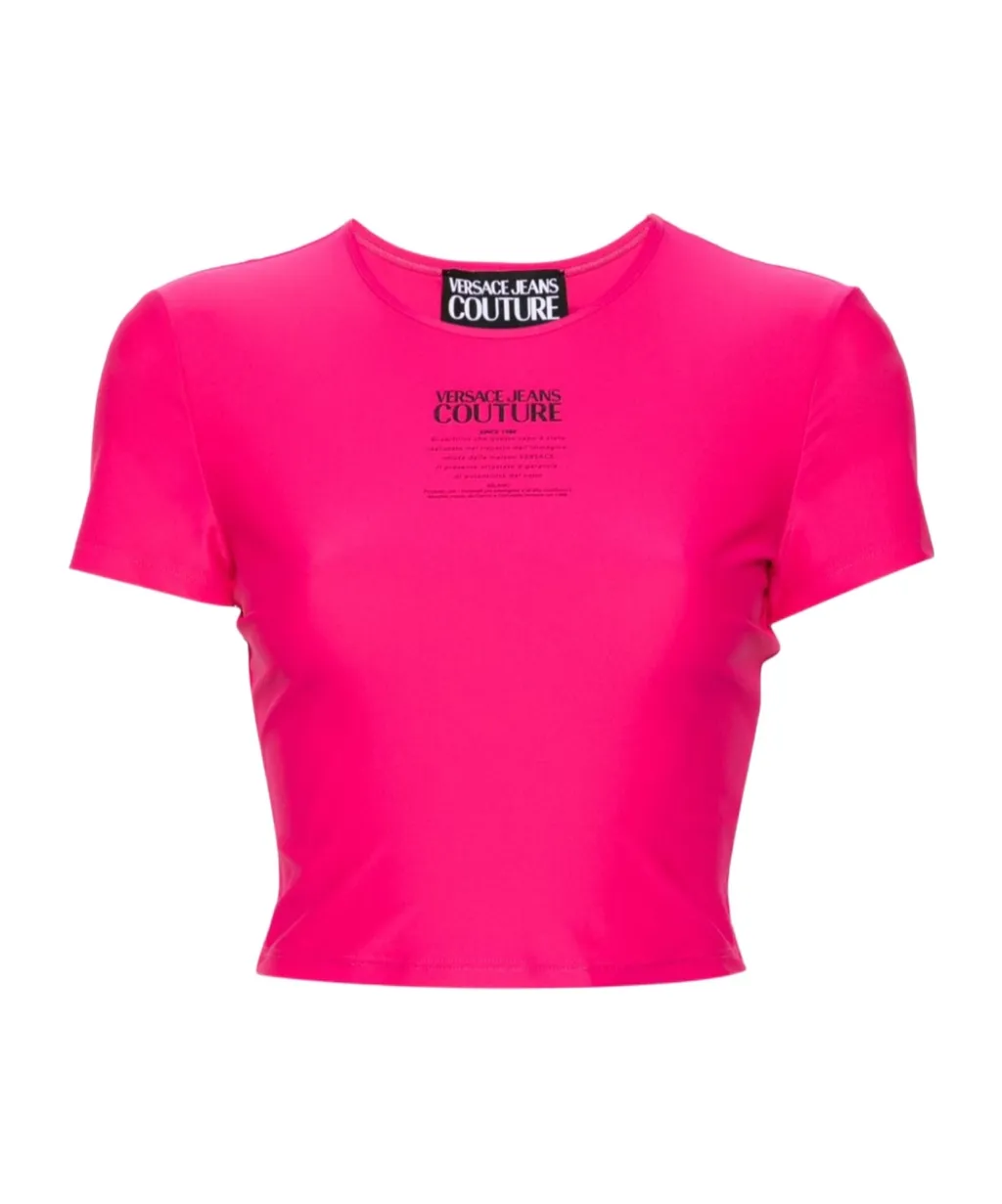 Logo-Print Cropped T-Shirt