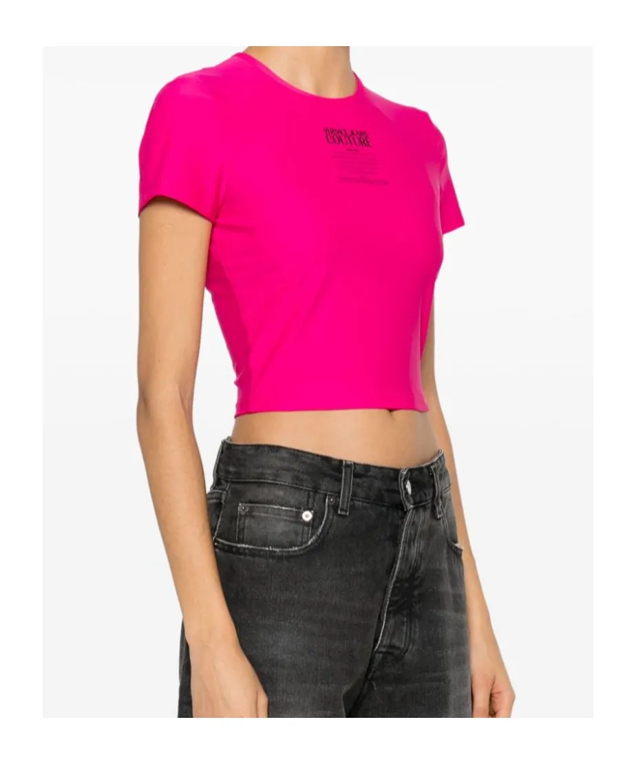 Logo-Print Cropped T-Shirt