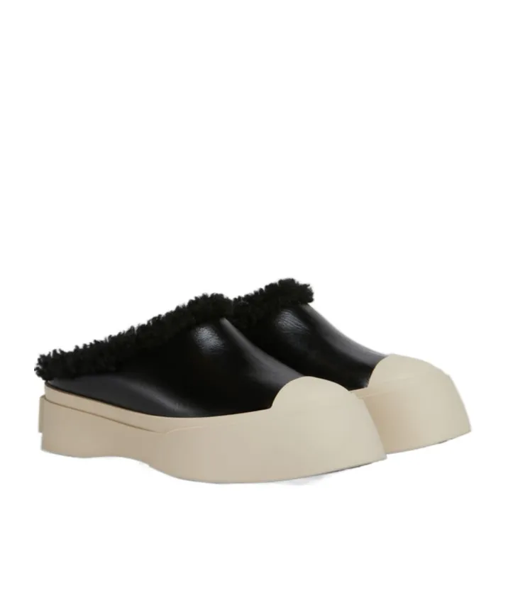 Marni Shearling Pablo Sabots