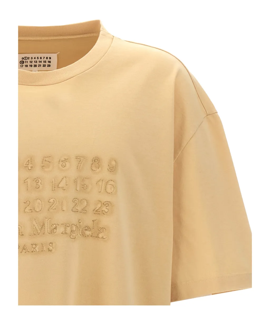 Maison Margiela Logo Embroidered Crewneck T-Shirt