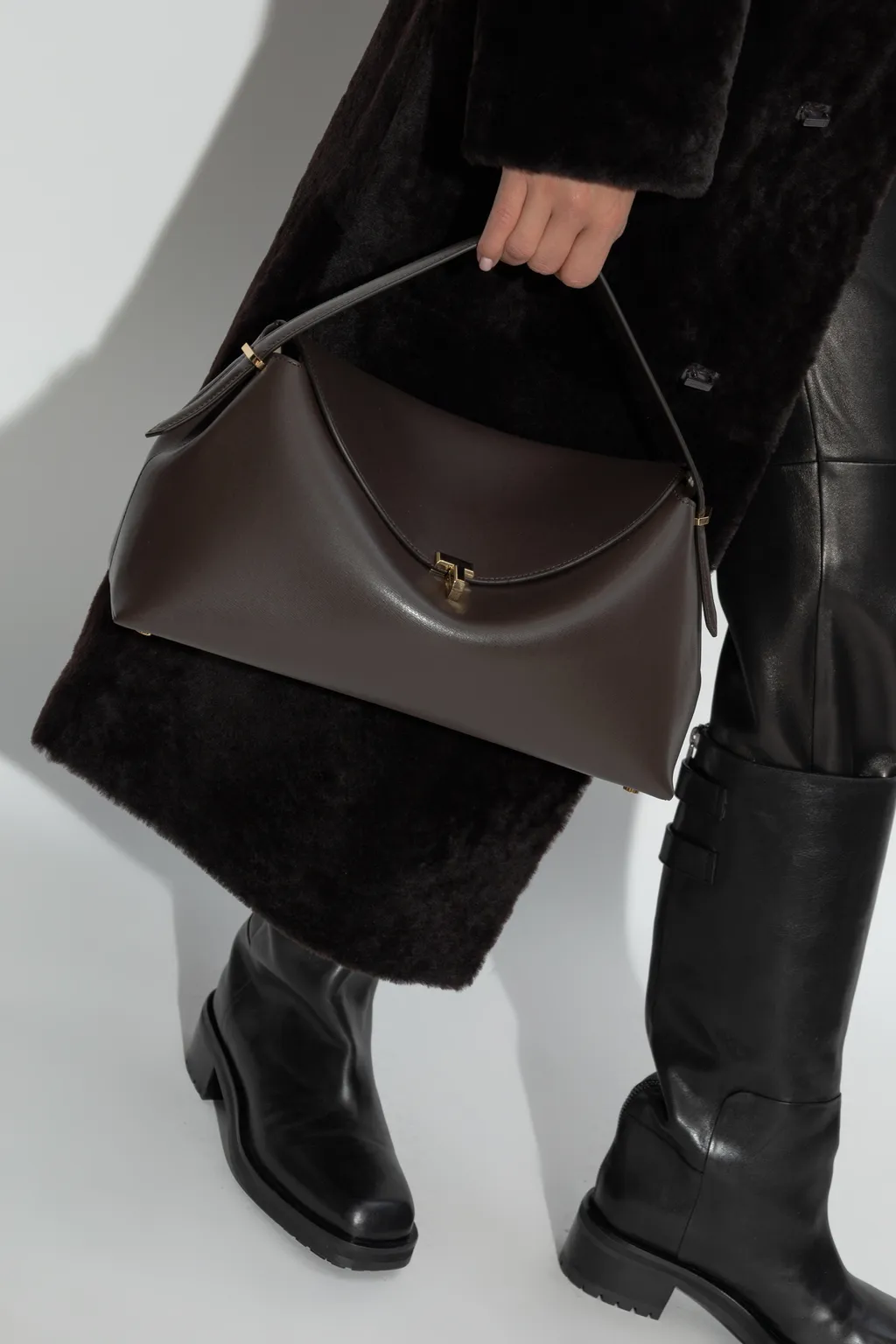 TotÊMe T-Lock Top Handle Medium Shoulder Bag