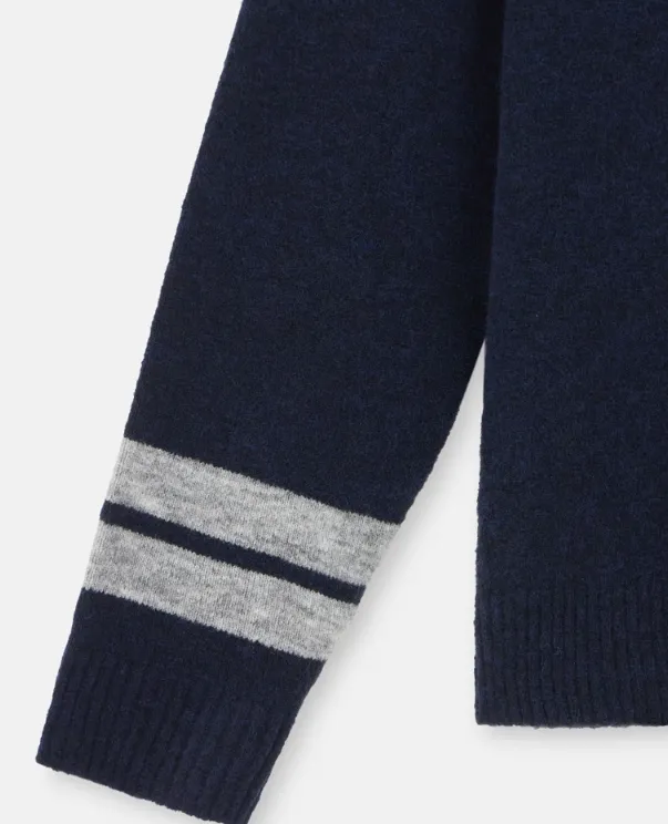 Stone Island Junior Compass Embroidered Crewneck Jumper