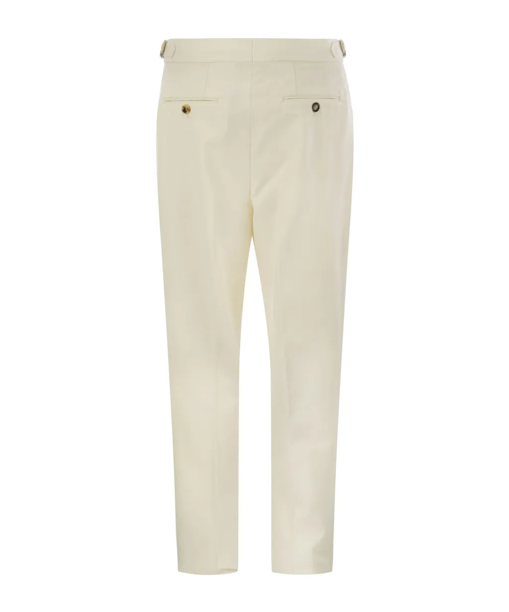 Brunello Cucinelli Pleated Tapered Trousers