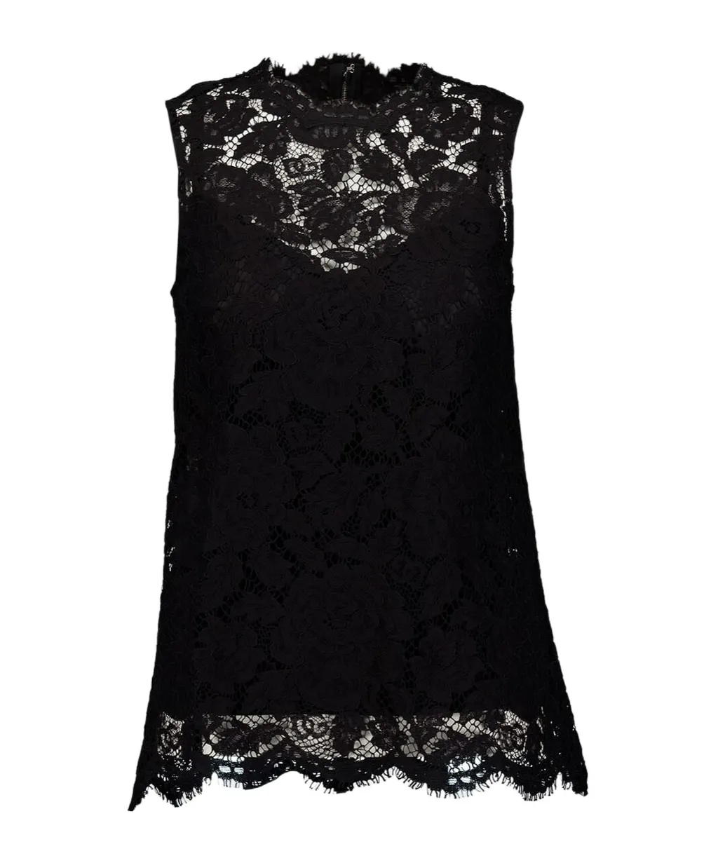 Floral Cordonetto Lace Top