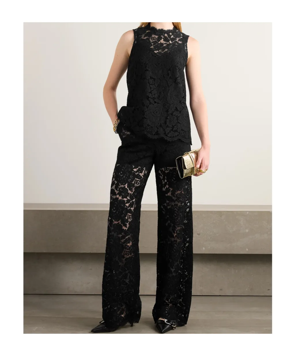 Floral Cordonetto Lace Top