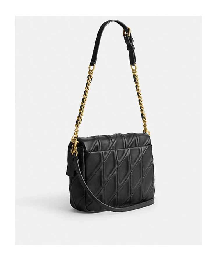 Coach Times Square Tabby Logo Plaque Shoulder Bag