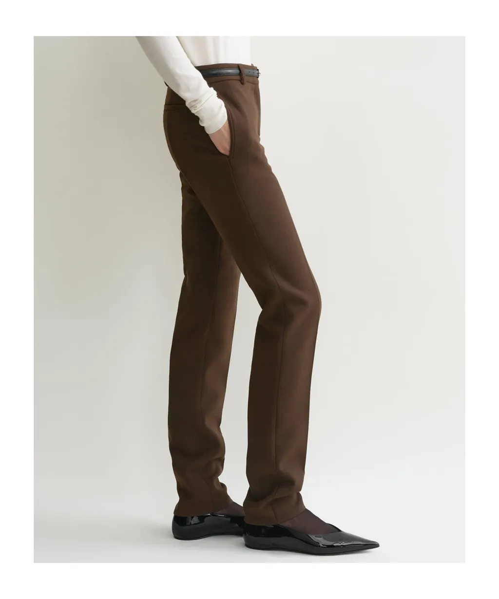 Low-Waist Slim Trousers