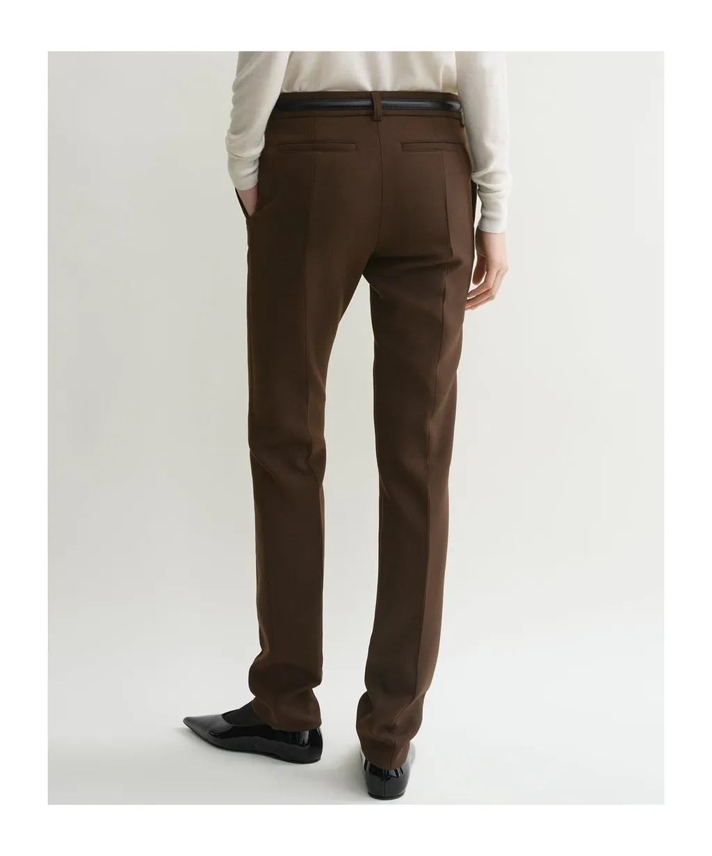 Low-Waist Slim Trousers