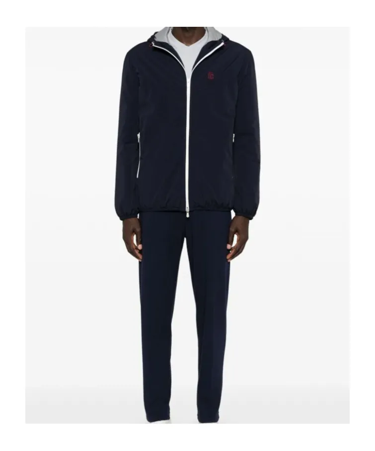 Brunello Cucinelli Logo Embroidered Padded Jacket