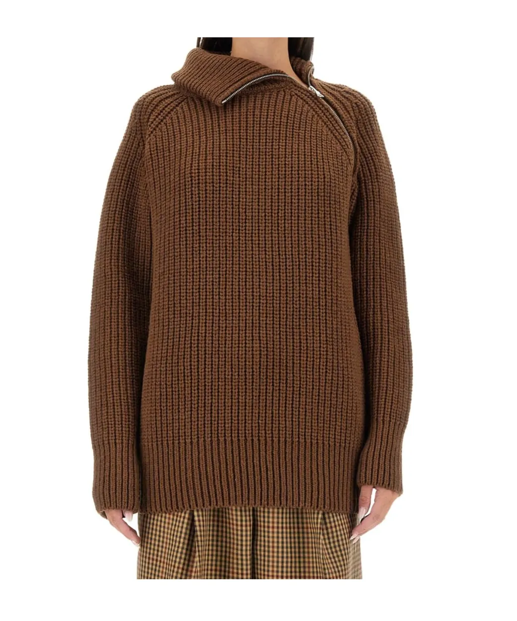 Dries Van Noten Asymmetric Turtleneck Jumper