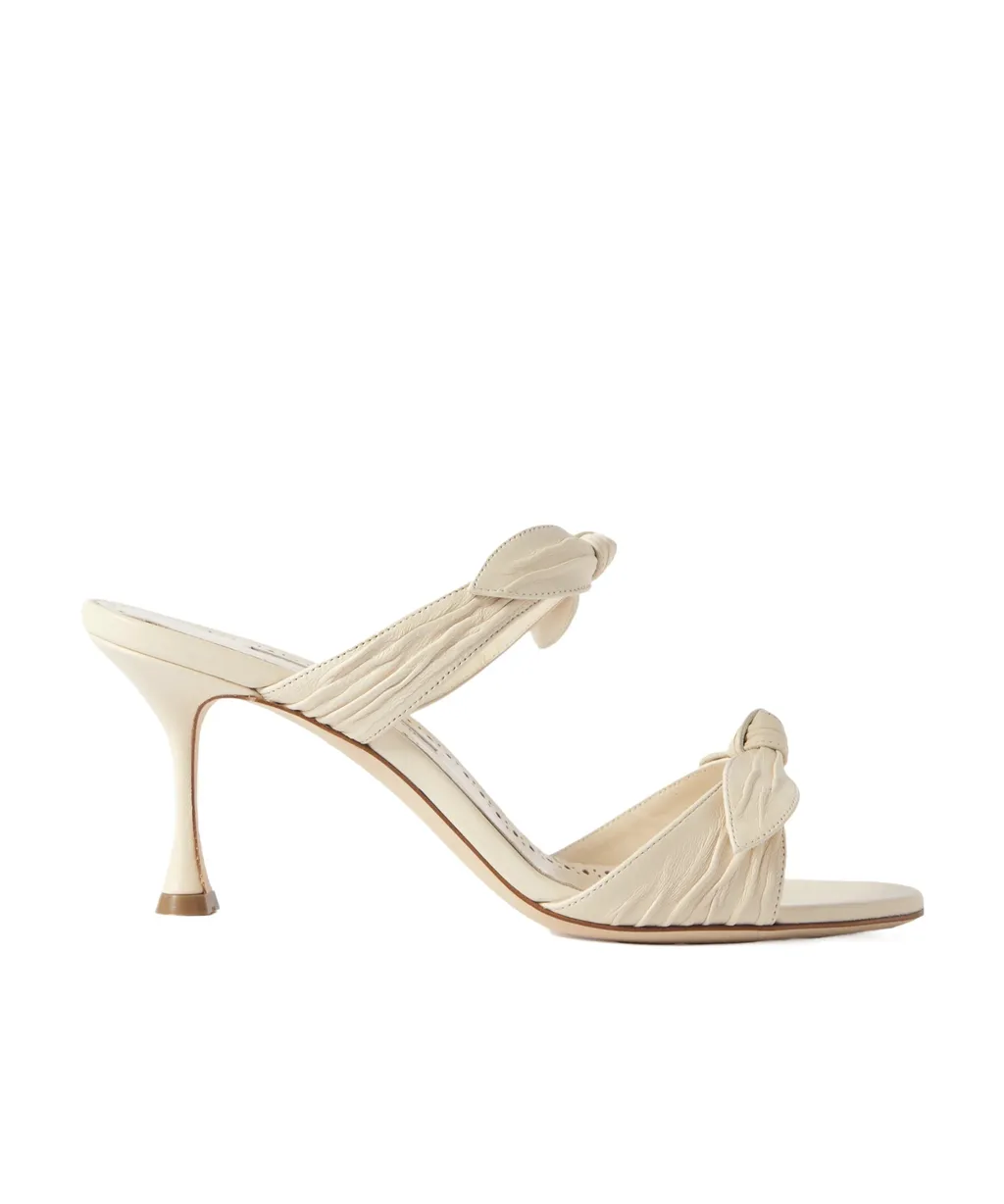 Lollo Bow-Trimmed High-Heeled Sandals