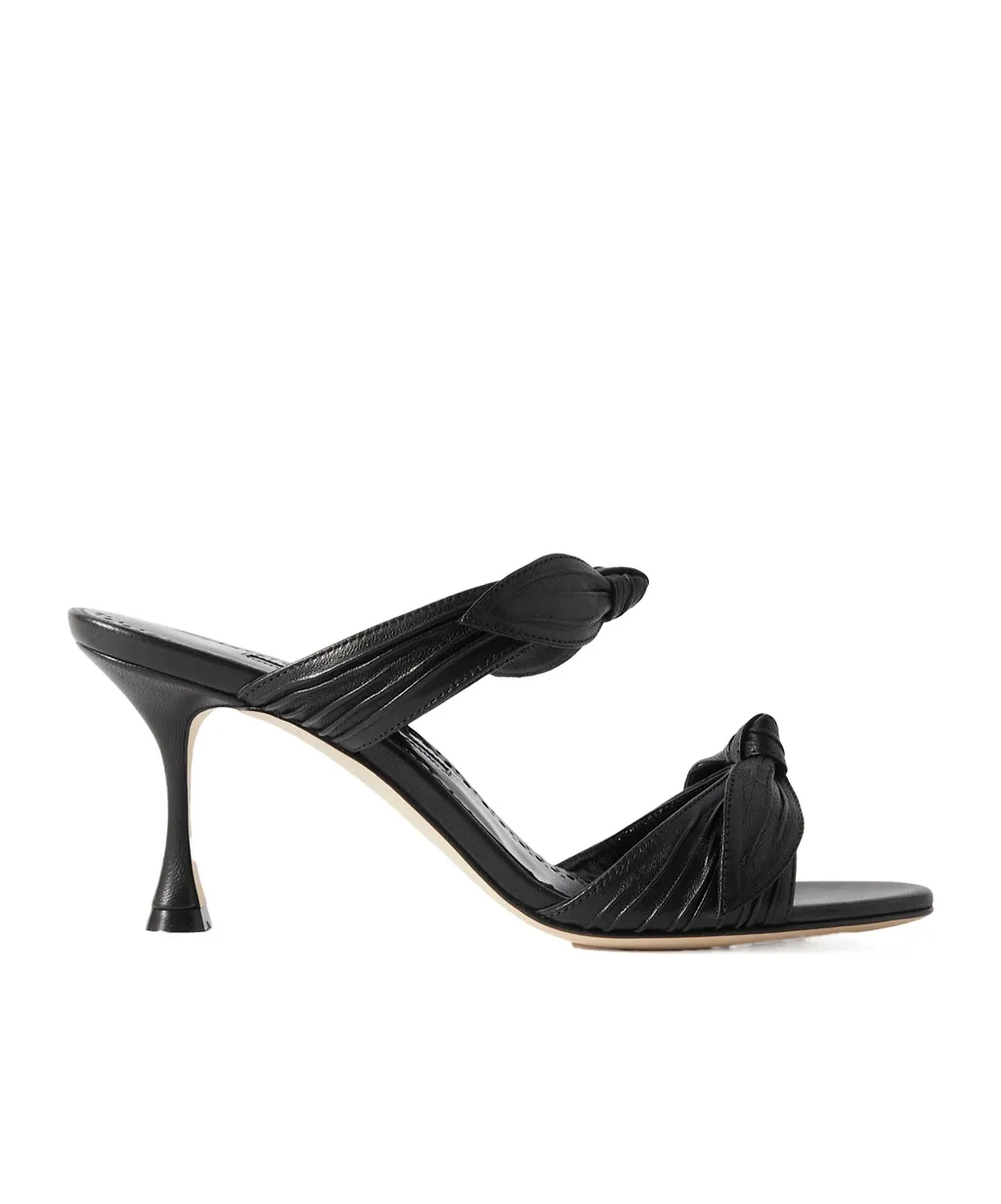 Lollo Bow-Trimmed High-Heeled Sandals