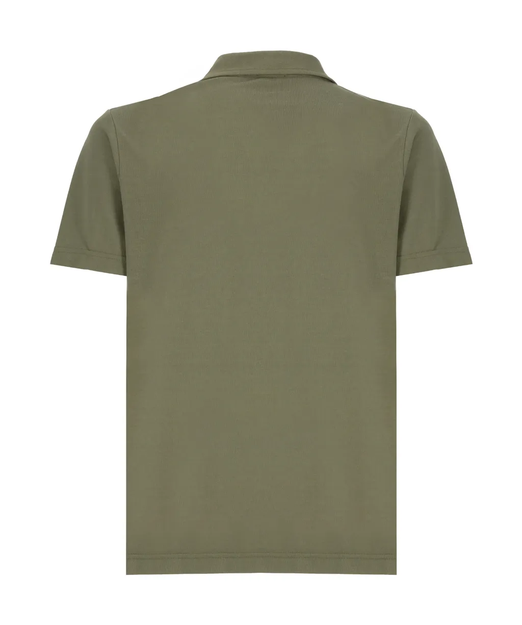 Short-Sleeved Cotton Polo Shirt