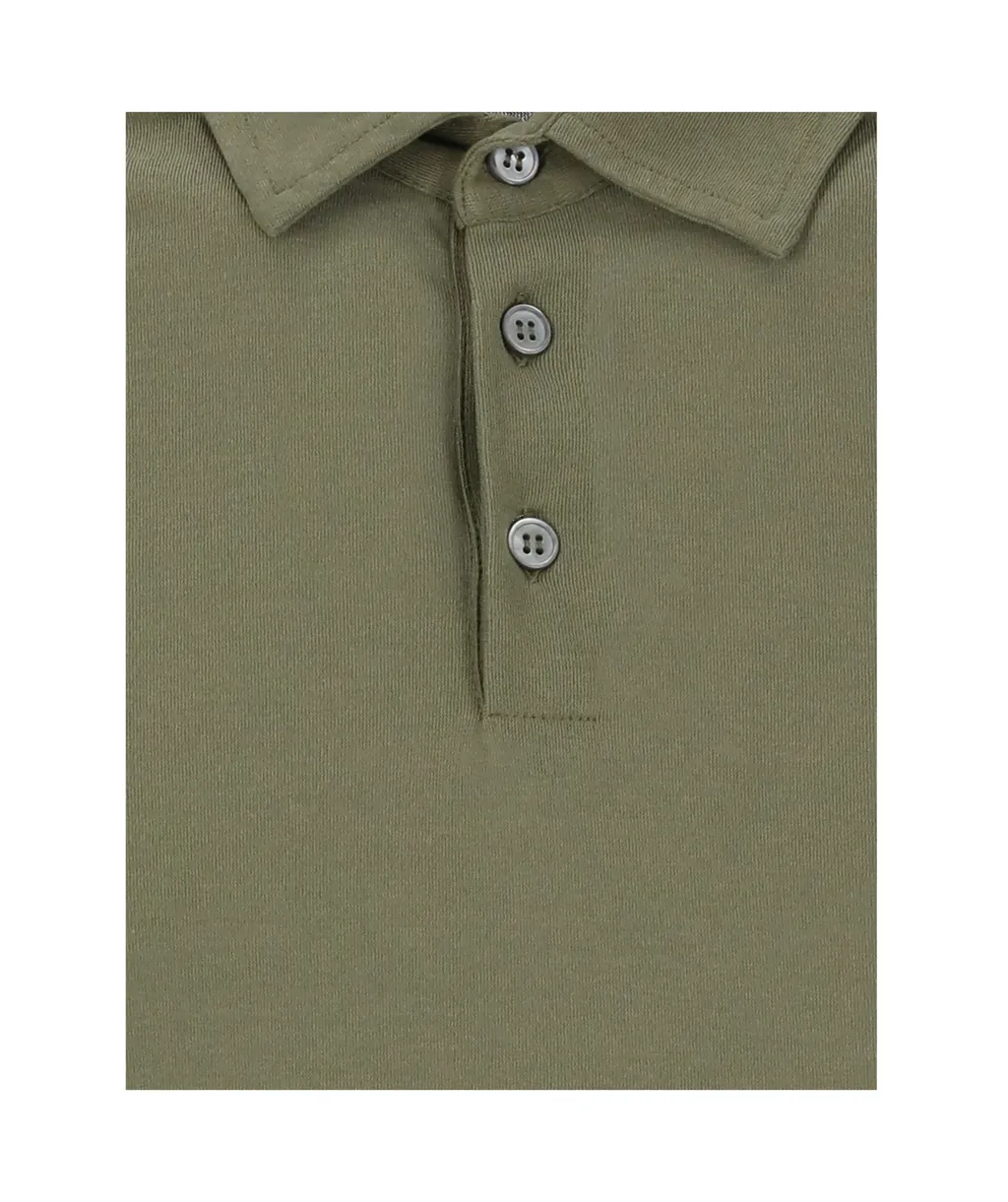 Short-Sleeved Cotton Polo Shirt