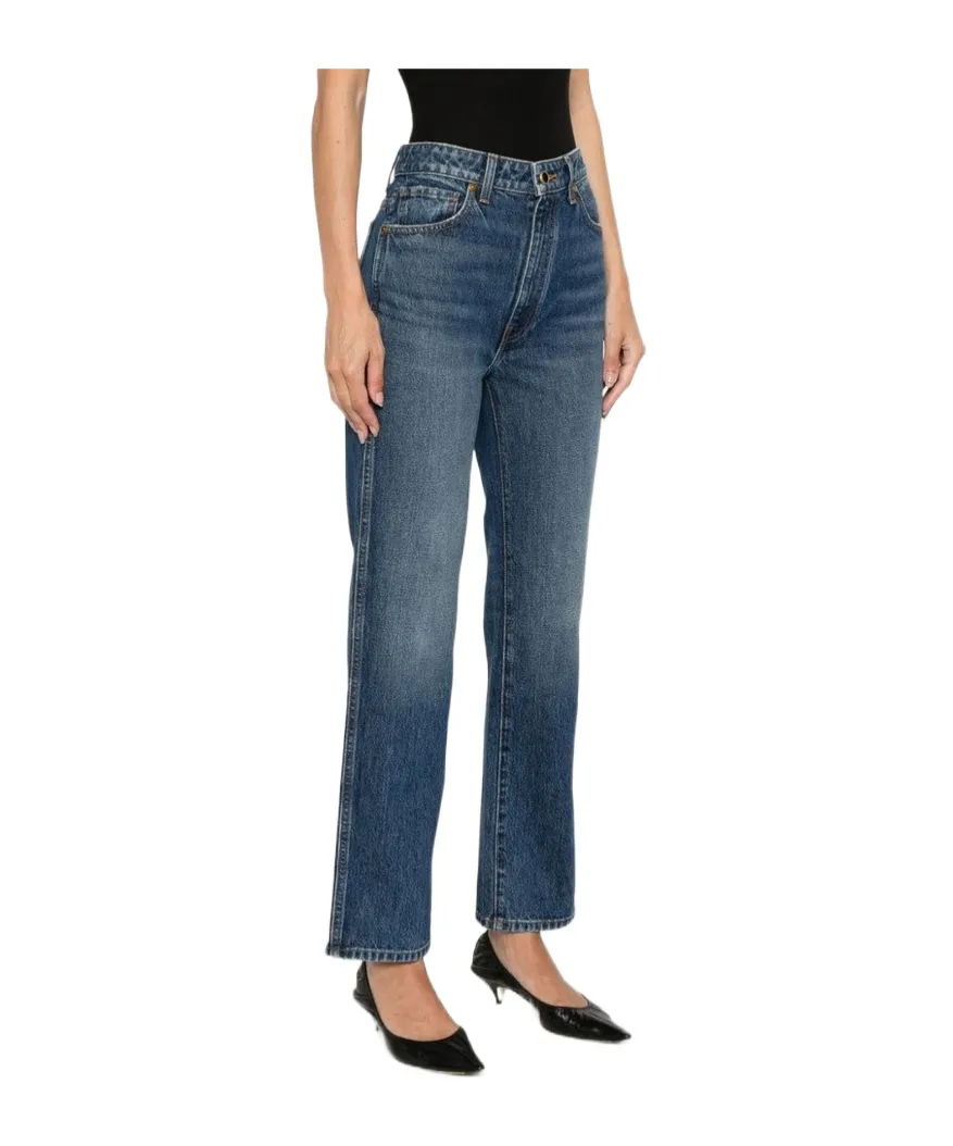 Khaite Abigail Straight Leg Jeans