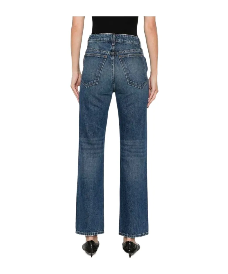 Khaite Abigail Straight Leg Jeans