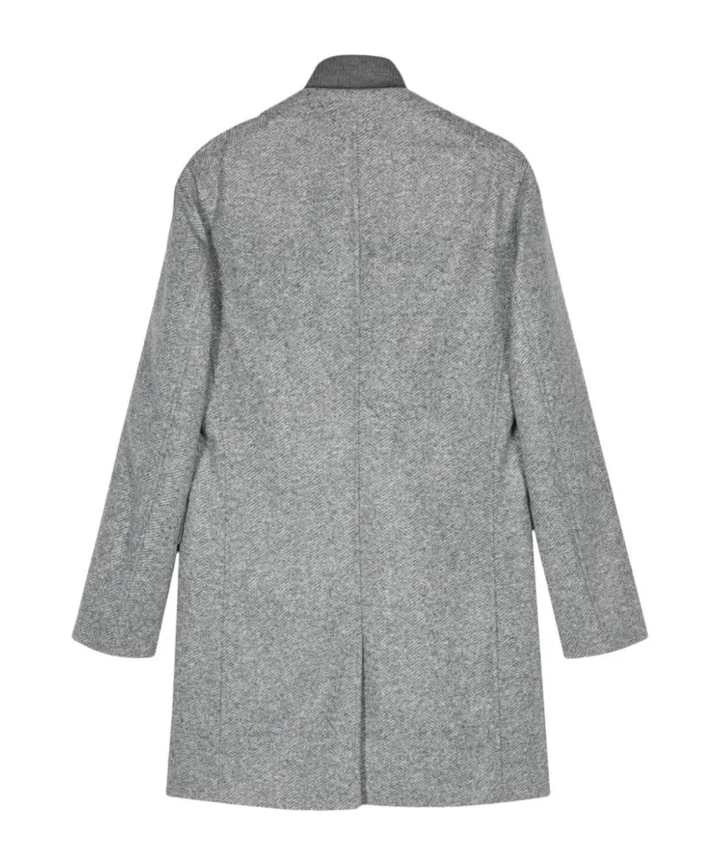 Boss Hugo Boss Herringbone Slim-Fit Coat