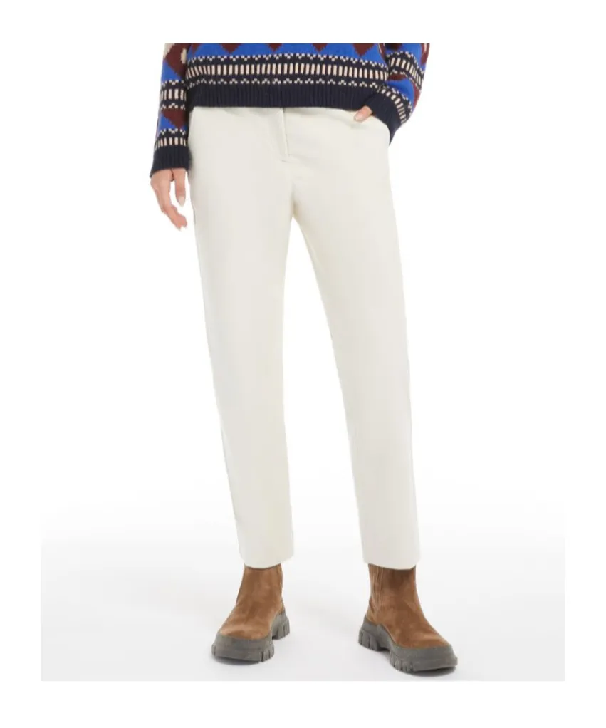 Weekend Max Mara Straight Cut Ribbed Trousers