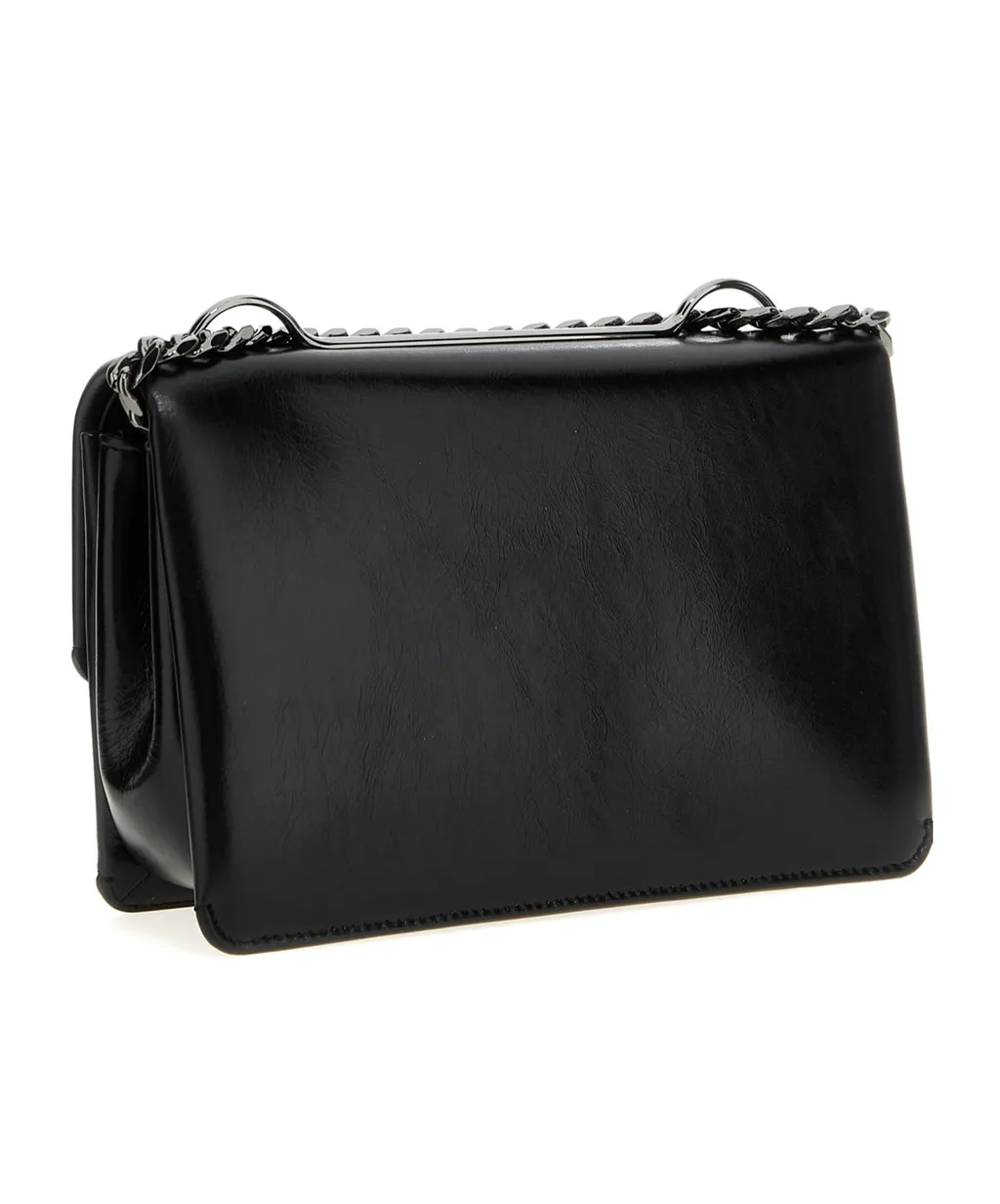 Valentino Vlogo Plaque Foldover Top Shoulder Bag