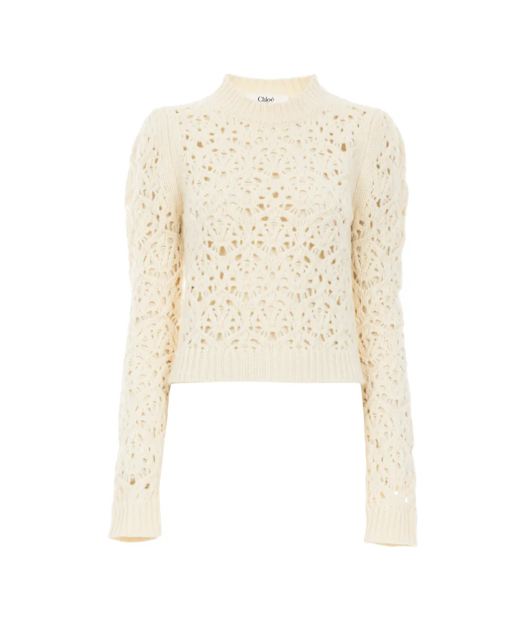 Chloé Crewneck Chunky Sweater