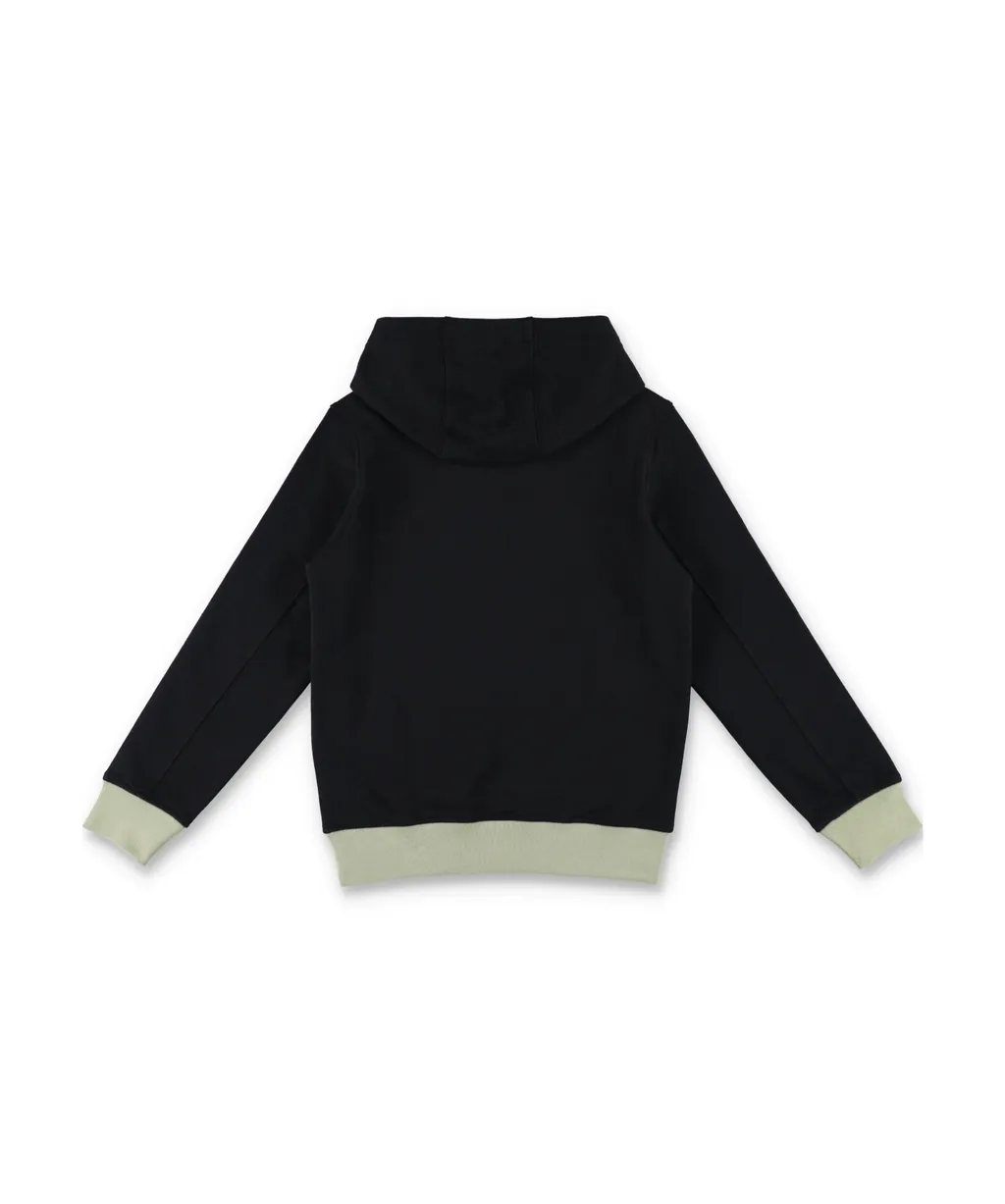 Stone Island Junior Logo Embroidered Hoodie